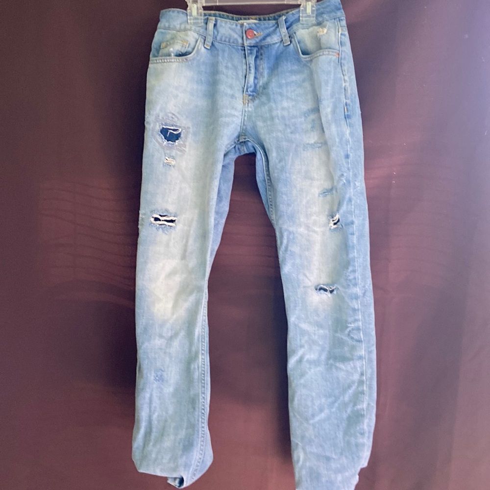 Lightwash womens skinny jeans size 0